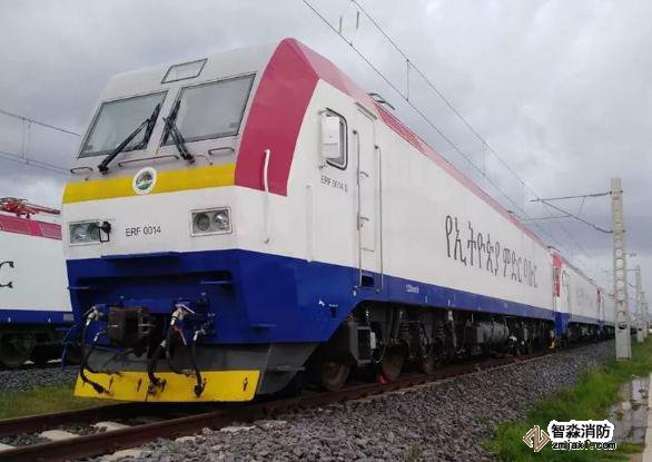 鐵路機車氣體滅火